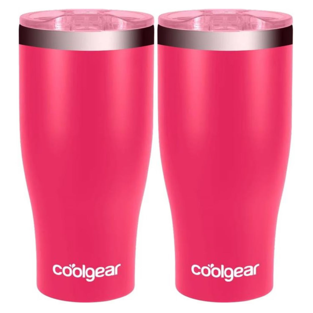 2-Pack 20 Ounce Stainless Steel Double Wall Vacuum Tumbler with Slider Lid G627192