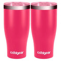 2-Pack 20 Ounce Stainless Steel Double Wall Vacuum Tumbler with Slider Lid G627192
