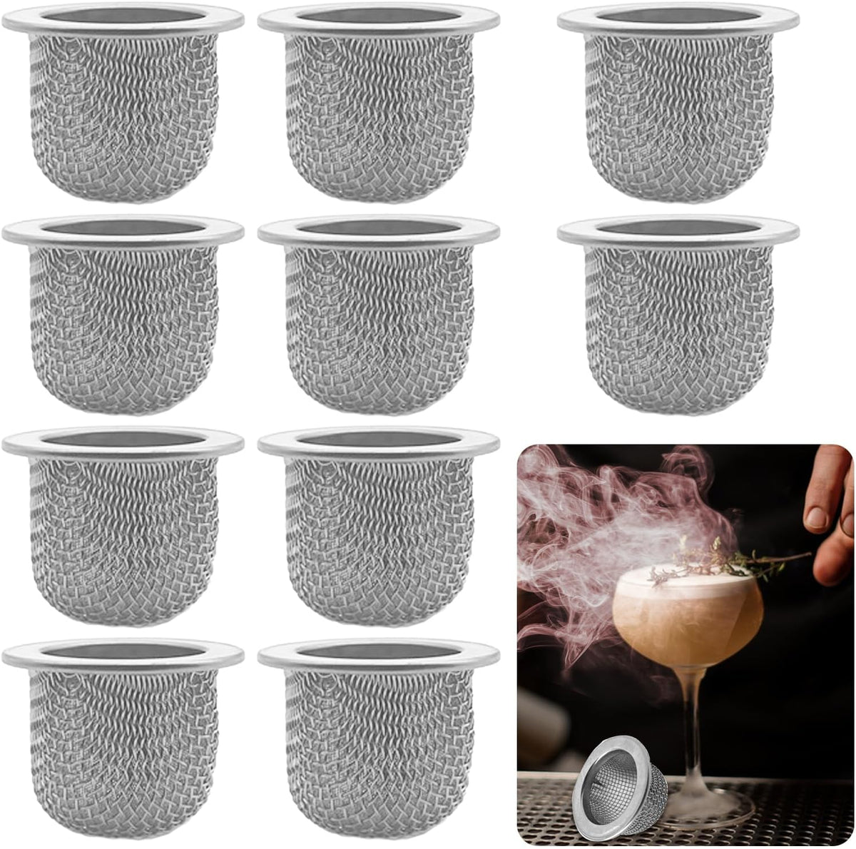 20 Pcs Stainless Steel Mesh Screen Filter Bowl U942