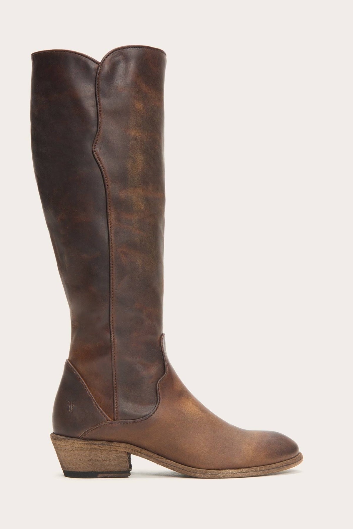 Dark Brown Tall Wide Calf Boots R417