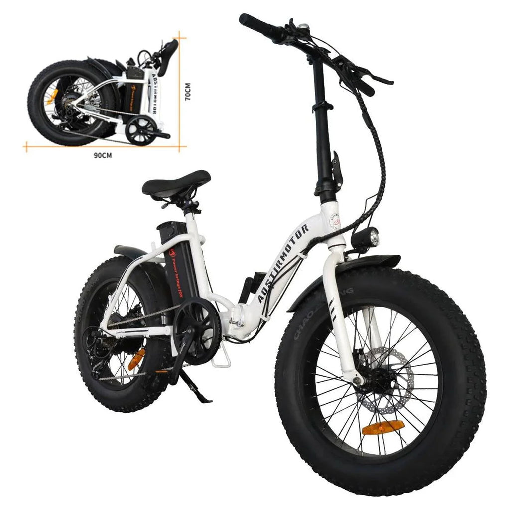Folding Electric Bike 20 inch Fat Tire Electric Bicycle with 500W Motor 36V 13AH Removable Lithium Battery K568