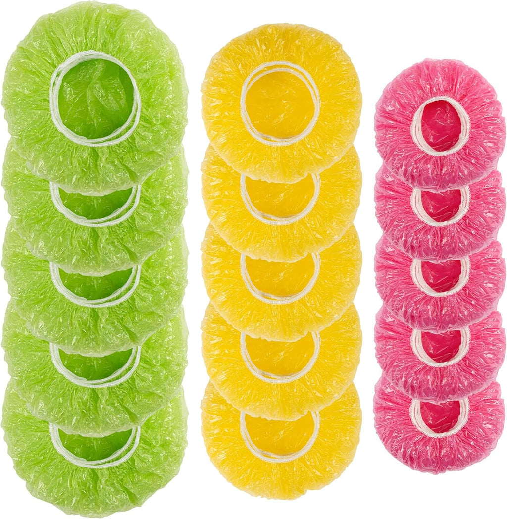60 Pcs Reusable Elastic Plastic Bowl Covers A8060