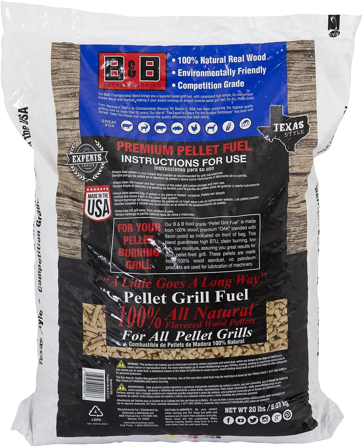 Charcoal Pellets 20 lb Bag M8917
