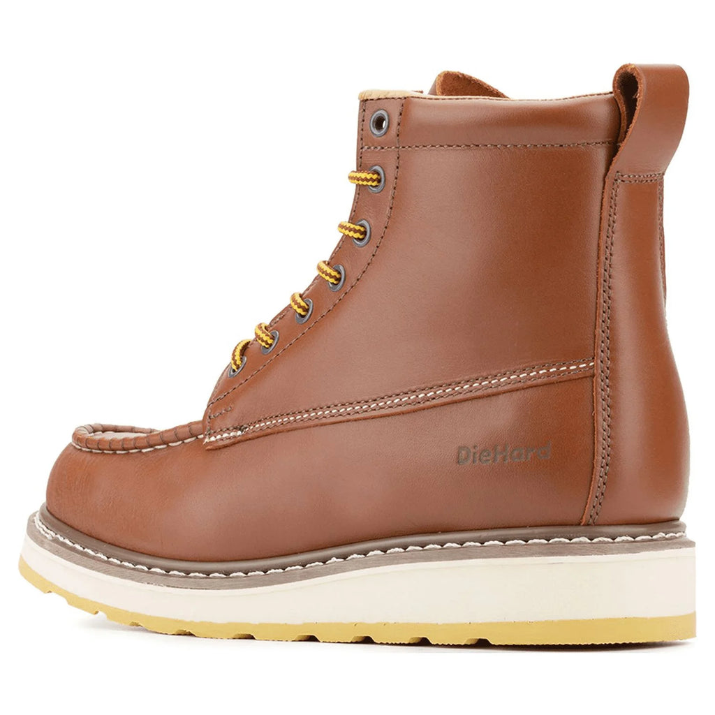 Leather Slip Resistant Soft Toe Work Boots Size 8.5 D87897