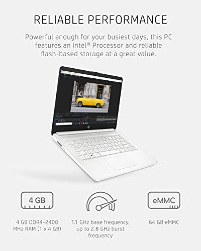 14-inch Laptop, Intel Celeron N4020, 4 GB RAM, 64 GB Storage, Windows 11 Home W471