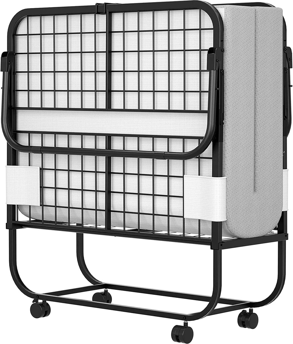Folding Bed with Memory Foam Mattress S755