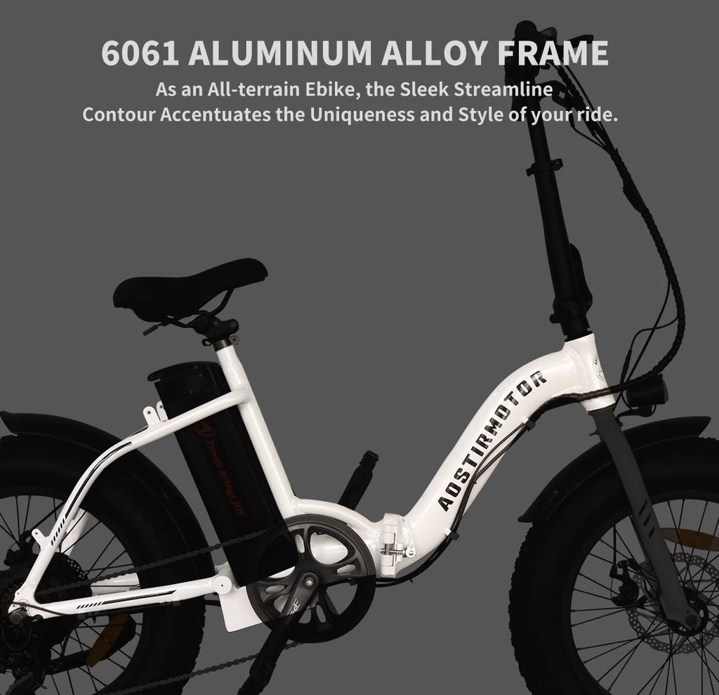 Folding Electric Bike 20 inch Fat Tire Electric Bicycle with 500W Motor 36V 13AH Removable Lithium Battery K568