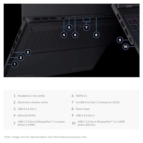 14th Generation Intel Core i9 64 GB DDR5 RAM 2 TB PCIe SSD 16" WQXGA Display Nvidia GeForce RTX 4090 Black Laptop A160
