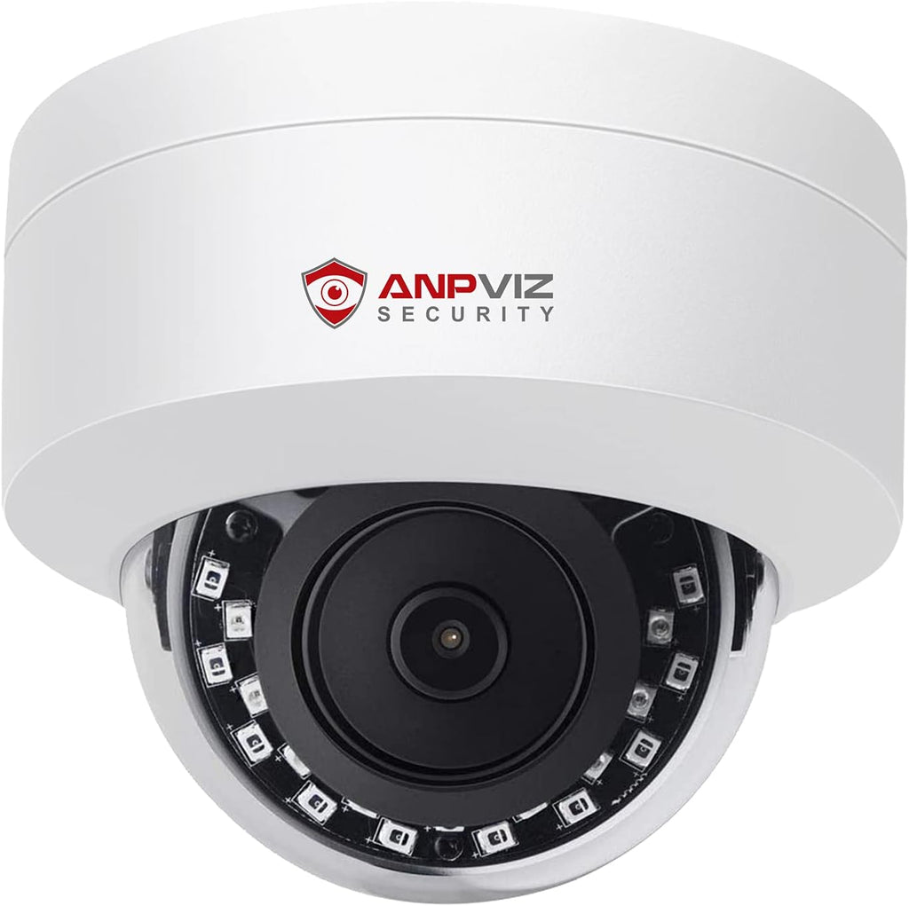 5MP PoE IP Dome Camera with Microphone Night Vision Weatherproof IP66 Wide Angle 2.8mm S8509
