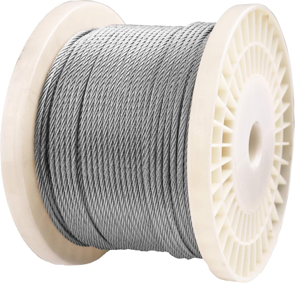 300 Feet 1/8 316 Stainless Steel Wire Rope Aircraft Cable 7x7 T40029