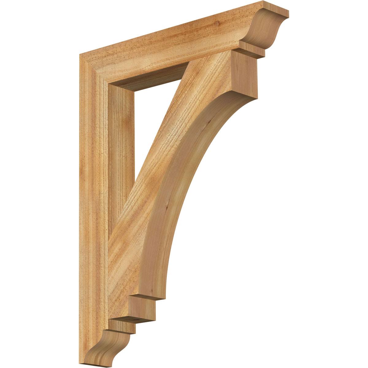 4 in. x 32 in. x 24 in. Western Red Cedar Bracket K686
