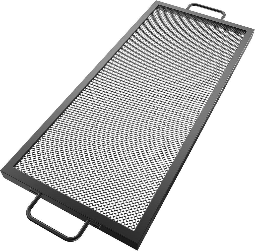 32 x 15 inch Black Steel Fire Pit Grill Grate X61963