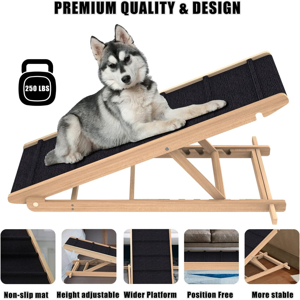 Adjustable Folding Pet Ramp with Non Slip Mat, 40" Long C87912