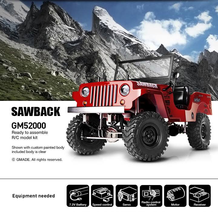 4WD 1/10 Scale Rock Crawler Kit L7521