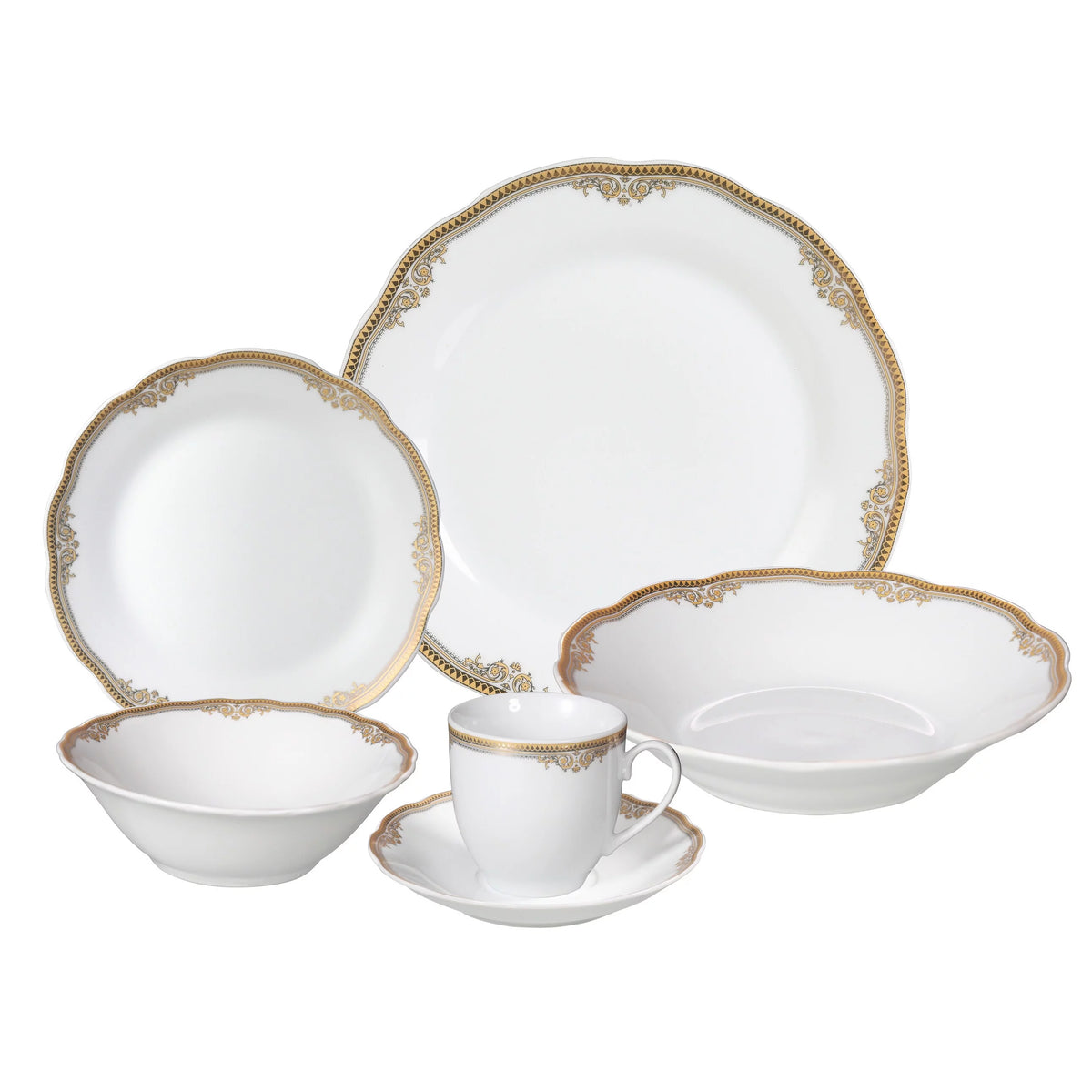 24-piece Porcelain Dinnerware Set A3643