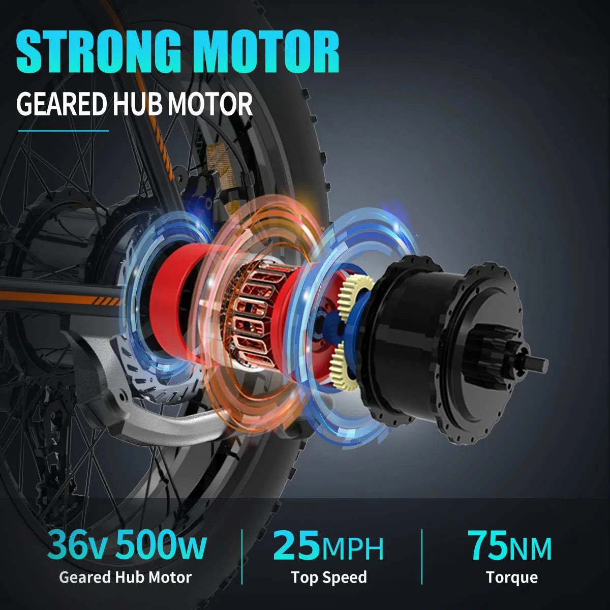 Folding Electric Bike 20 inch Fat Tire Electric Bicycle with 500W Motor 36V 13AH Removable Lithium Battery K568