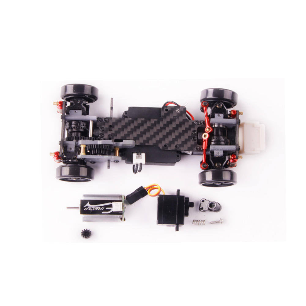 1/28 2.4g 4WD RC Car Touring Drift Vehicle Carbon Fiber Chassis I19898
