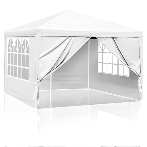 White 10x30 Heavy Duty Party Tent with 7 Removable Sidewalls W33744