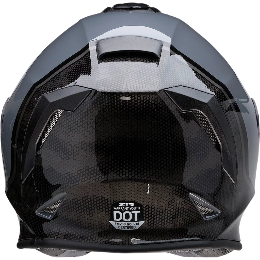 Youth Motorcycle Helmet Gray MD Q39247
