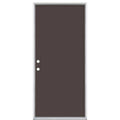 36 in. x 80 in. Flush Right-Hand Inswing Painted Steel Prehung Exterior Door G48398