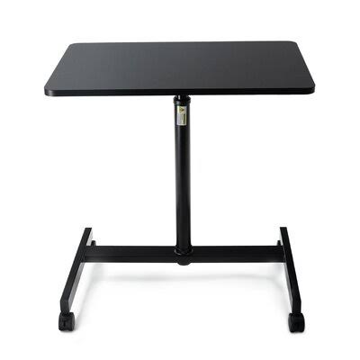 Black Pneumatic Height Adjustable Sit and Stand Laptop Desk S287600