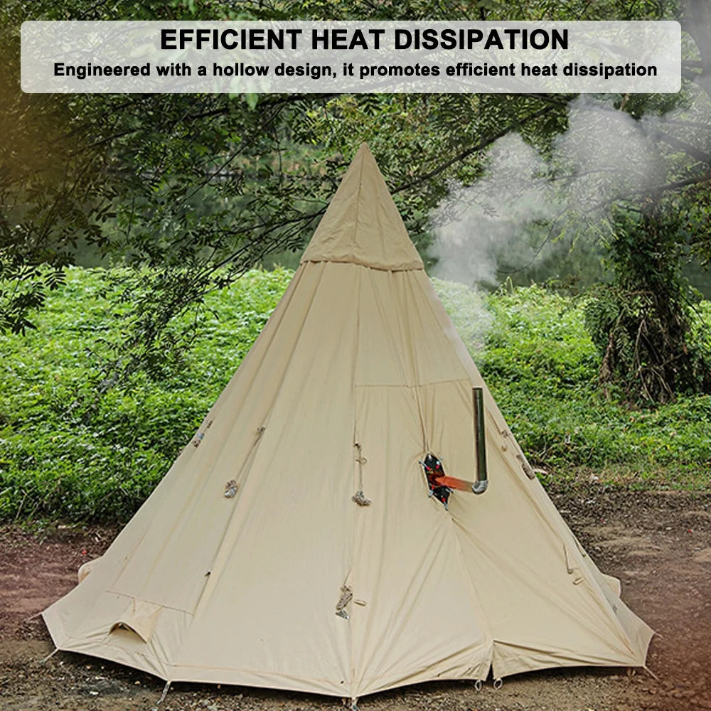 Tent Chimney Anti Scald Plate Clip on Stove Jack Protector P672