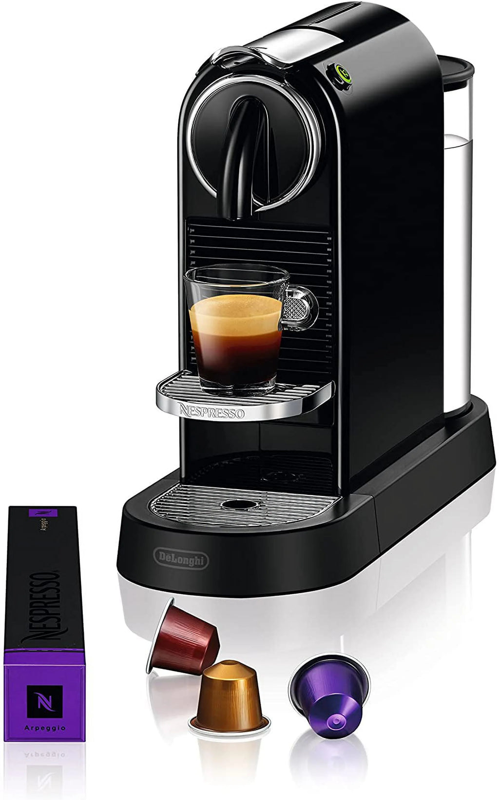 Black Coffee and Espresso Machine with Milk Frother P99801