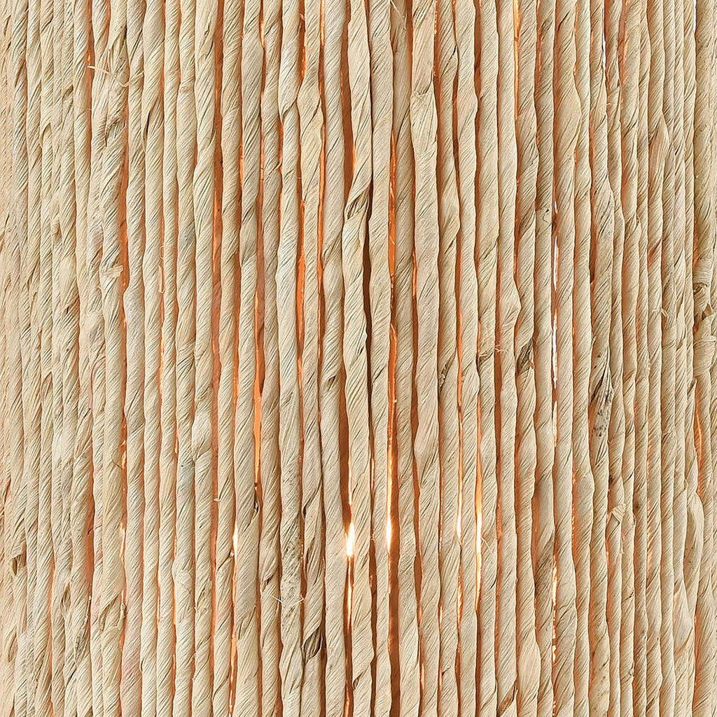 2-Light Satin Brass Sconce with Abaca J530