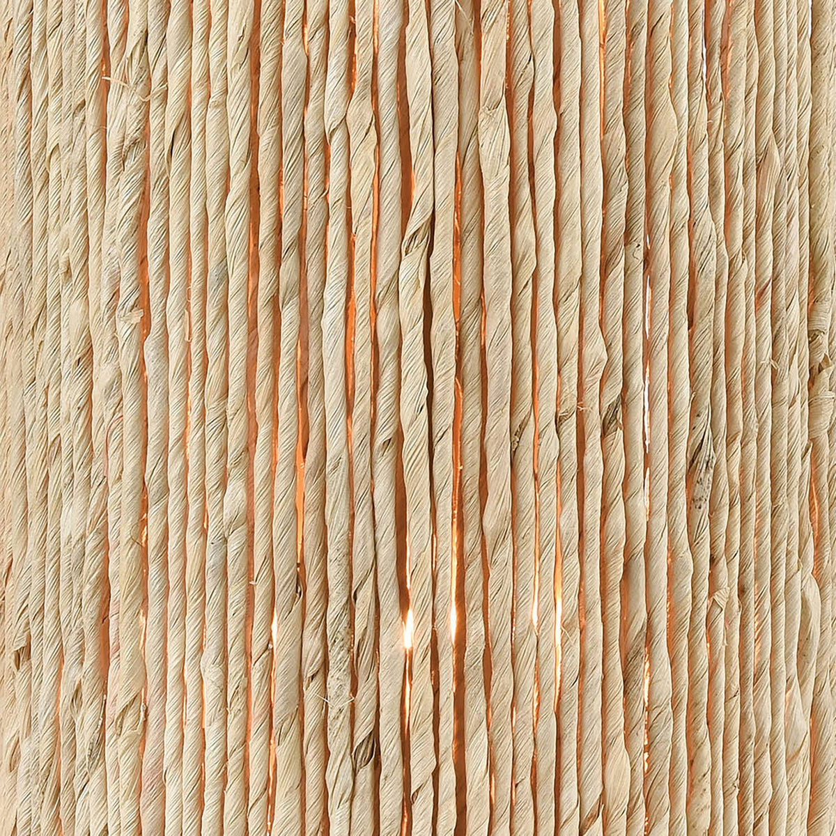 2-Light Satin Brass Sconce with Abaca J530