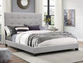 Gray Upholstered Panel Bed Full Size Q743