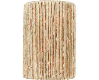 2-Light Satin Brass Sconce with Abaca J530