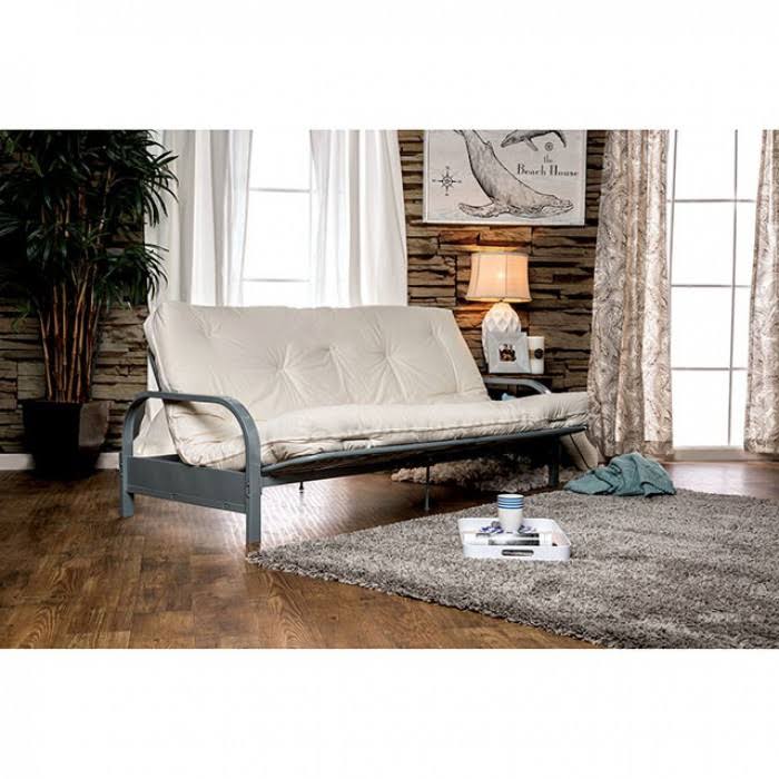 White Futon Mattress with Spring A395