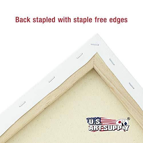 36 x 48 inch Stretched Canvas 12-Ounce Primed 3-Pack White Blank Heavy-Weight Gesso G52485