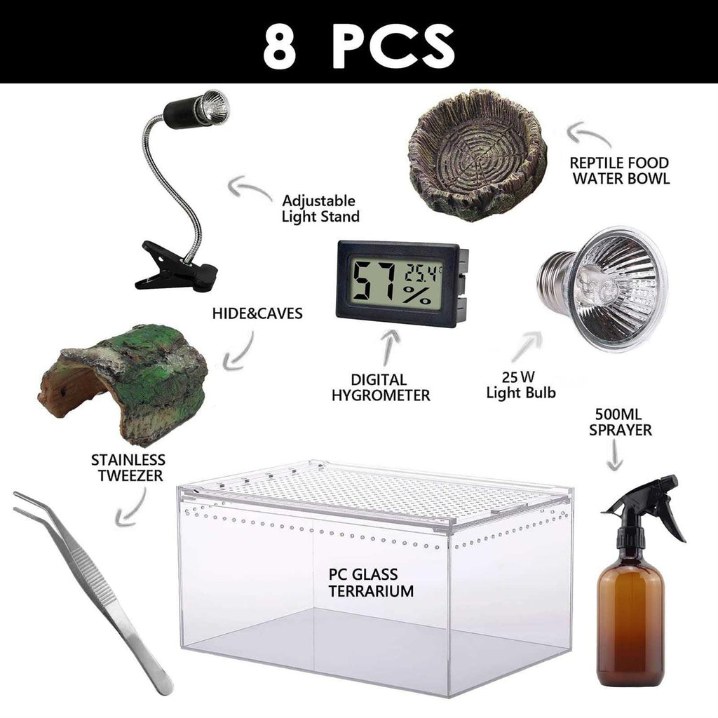 Reptile Terrarium Amphibian Tank Starter Kit H4351