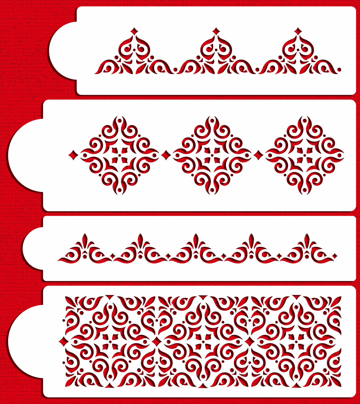 Mexican Tile Cake Stencil Set W347