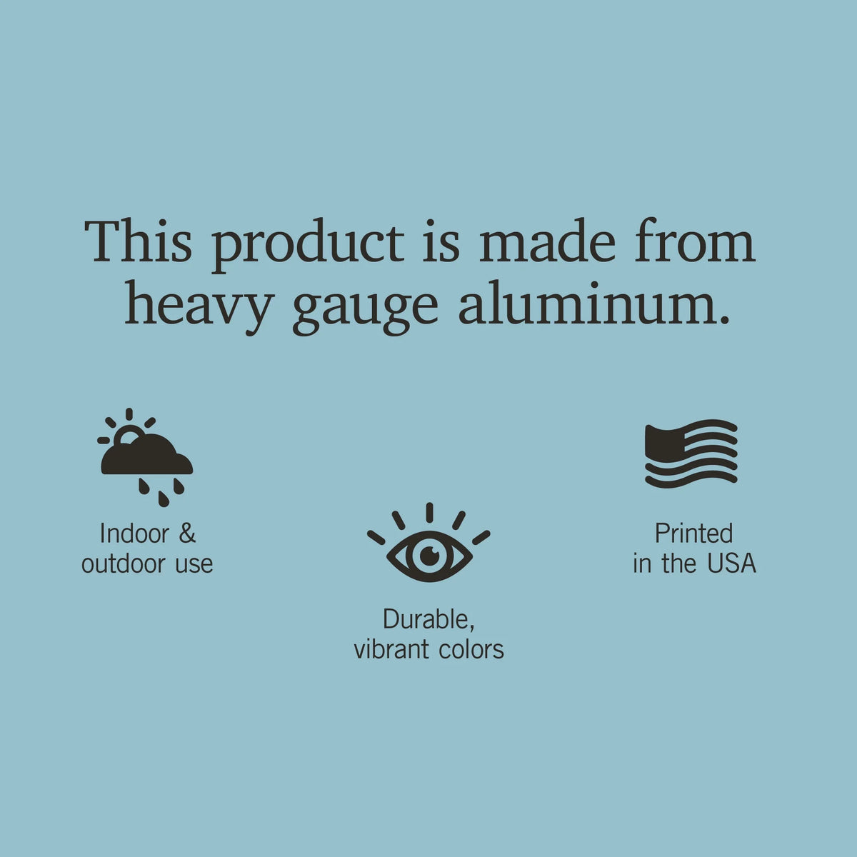 12x18 Aluminum Indoor Outdoor Metal Sign Decor G724