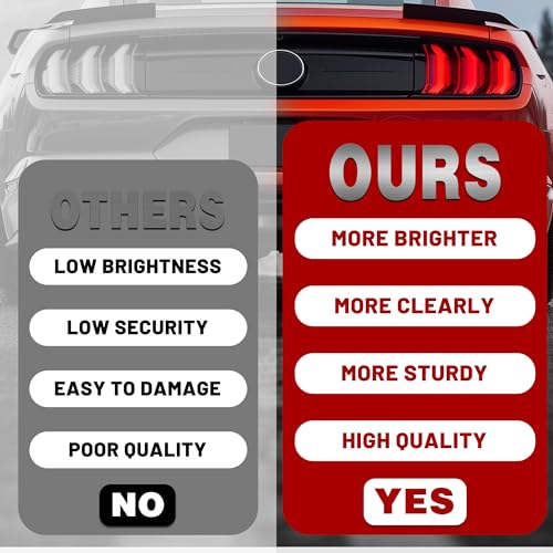 LED Tail Lights Assembly with Clear Lens Black Housing X354
