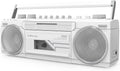 Cassette Player Recorder Boombox AM FM Radio Dual Stereo Speaker AC/Battery Operated AUX USB SD Port M385