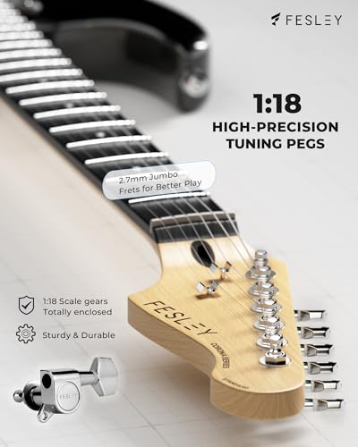 39 Inch HSS Pickup Full Size Solid Body Electric Guitar Kit with Amplifier P224230