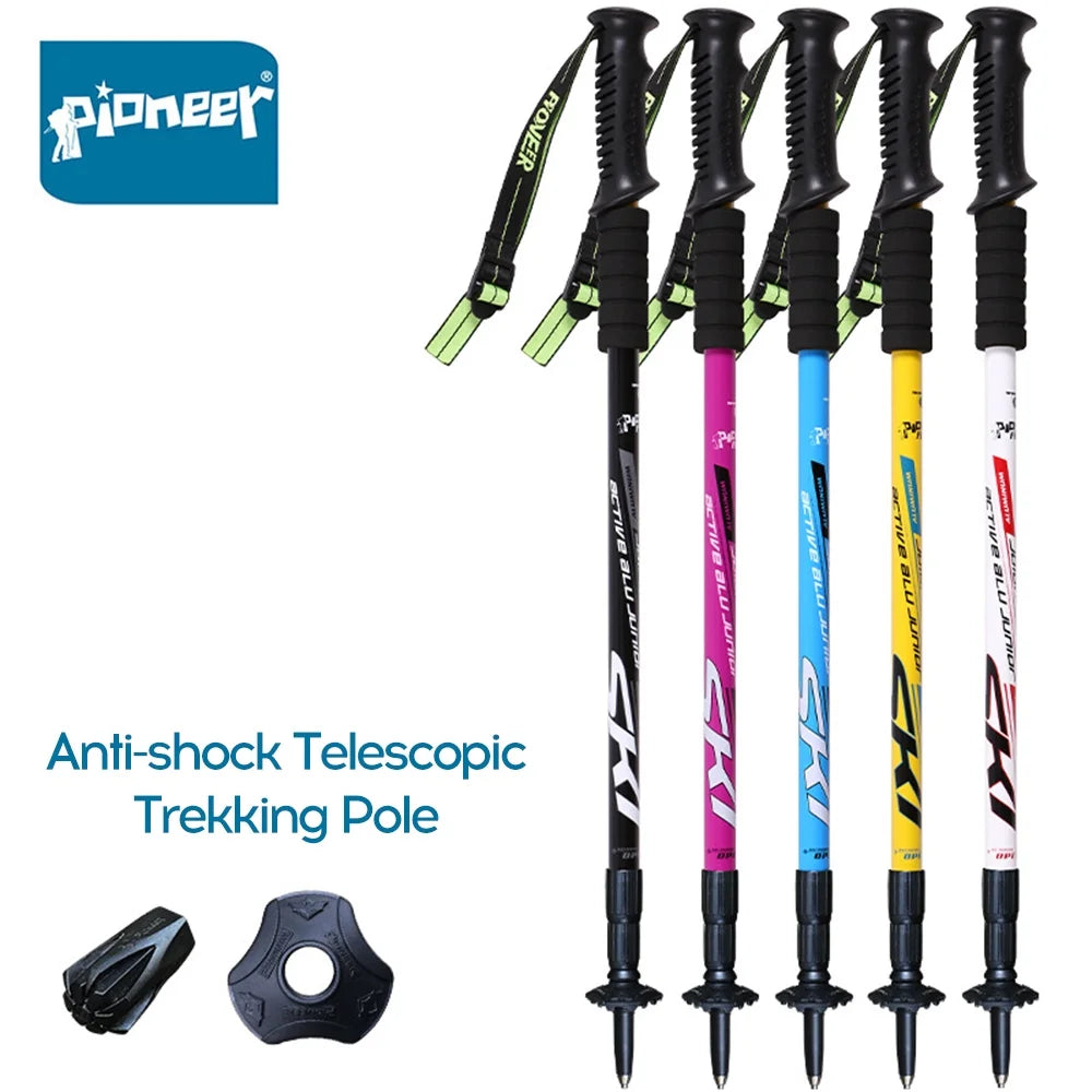 Telescopic Adjustable Trekking Hiking Cane R5309