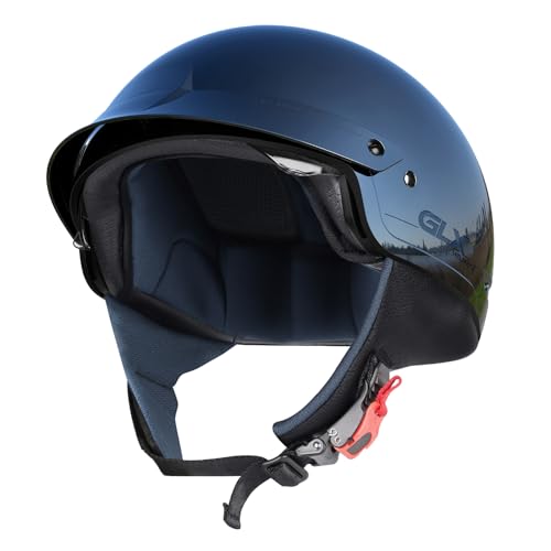 Matte Black Open Face Motorcycle Helmet K1857