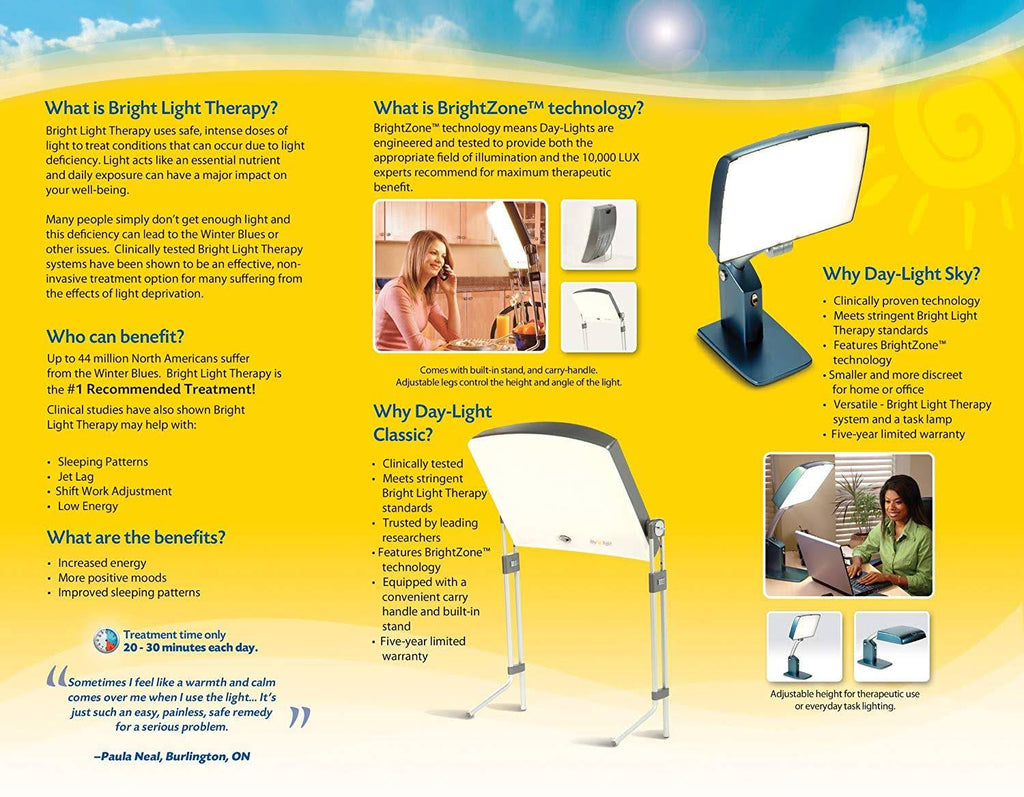 10,000 Lux Bright Light Therapy Lamp S901958