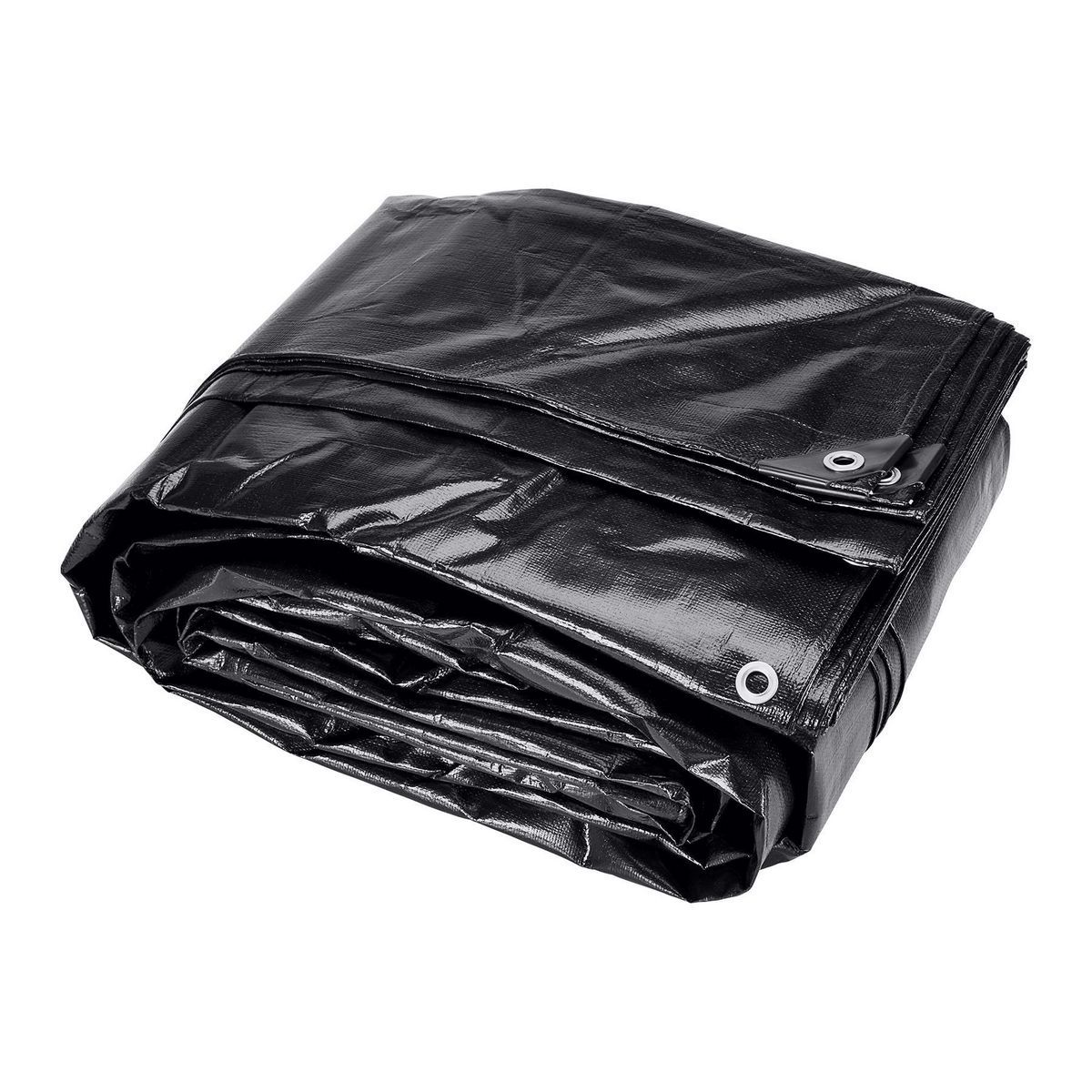 18 ft. x 24 ft. Silver and Black Weather-Resistant Tarp S180