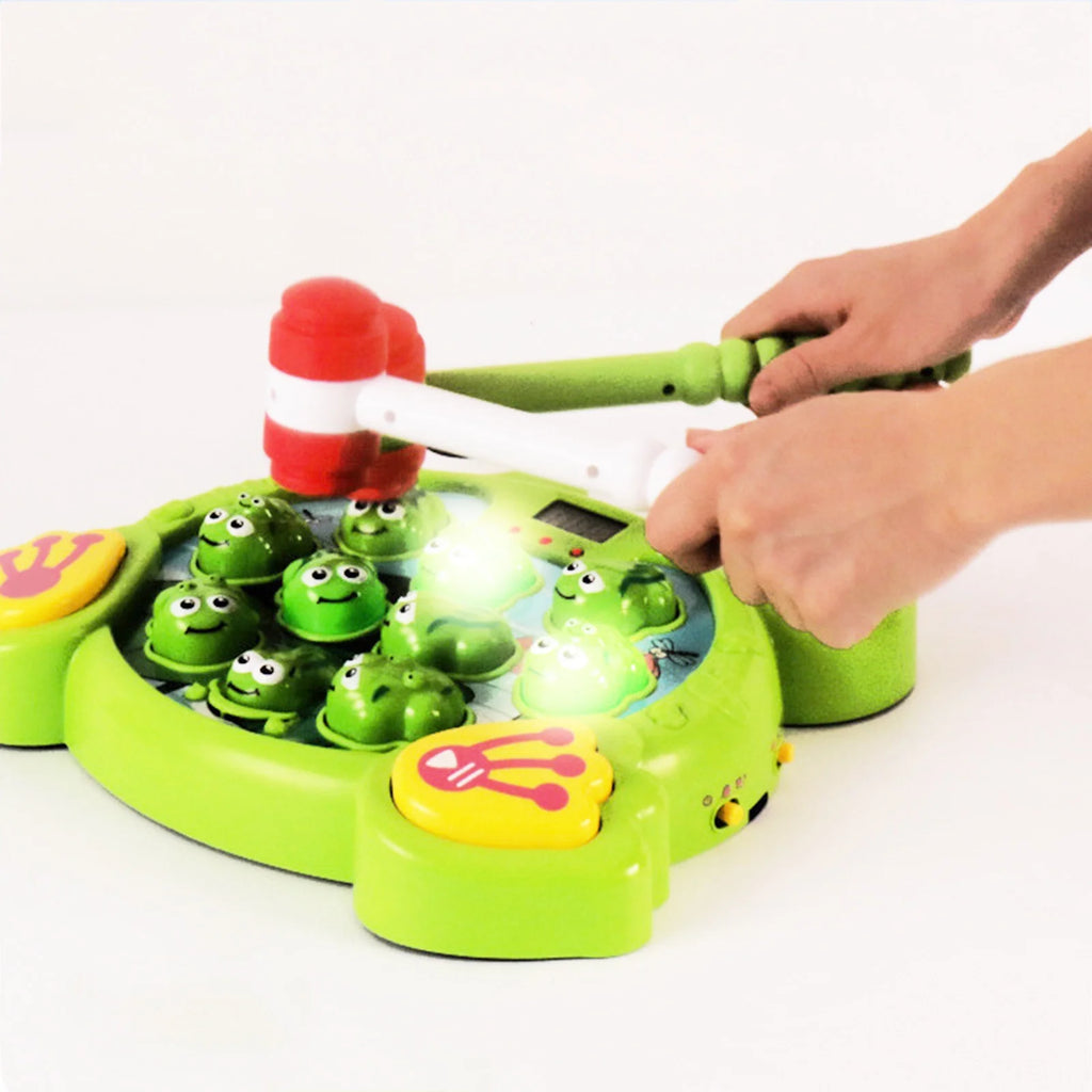 Interactive Whack A Frog Game For Toddler Learning Toy With 2 Hammers U381