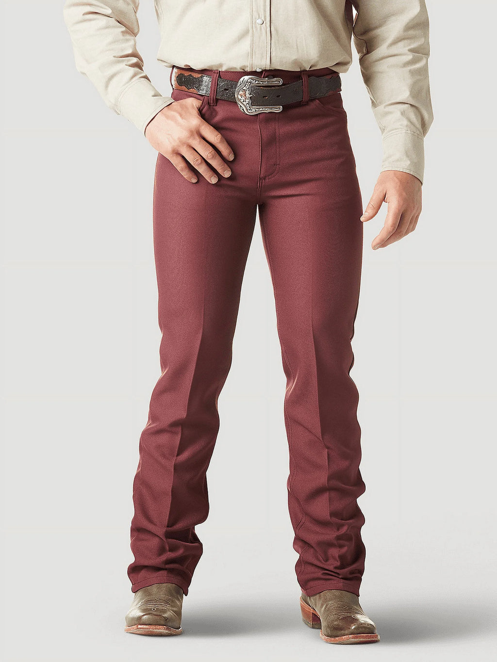Polyester Tawny Port Mens Jeans A98338