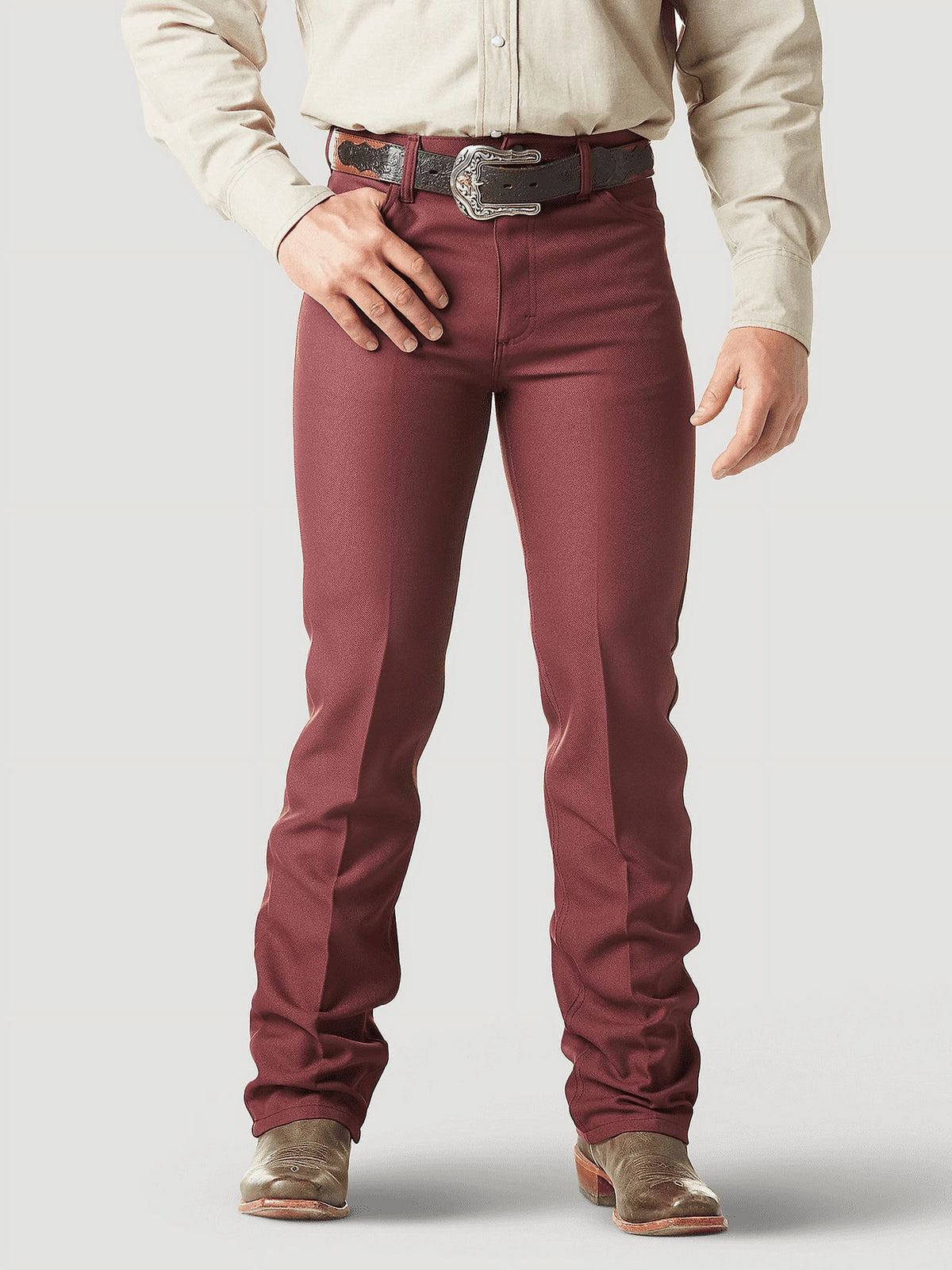 Polyester Tawny Port Mens Jeans A98338