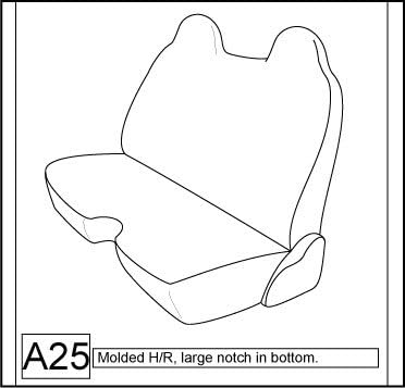 Gray Automotive Twill Seat Covers B591443