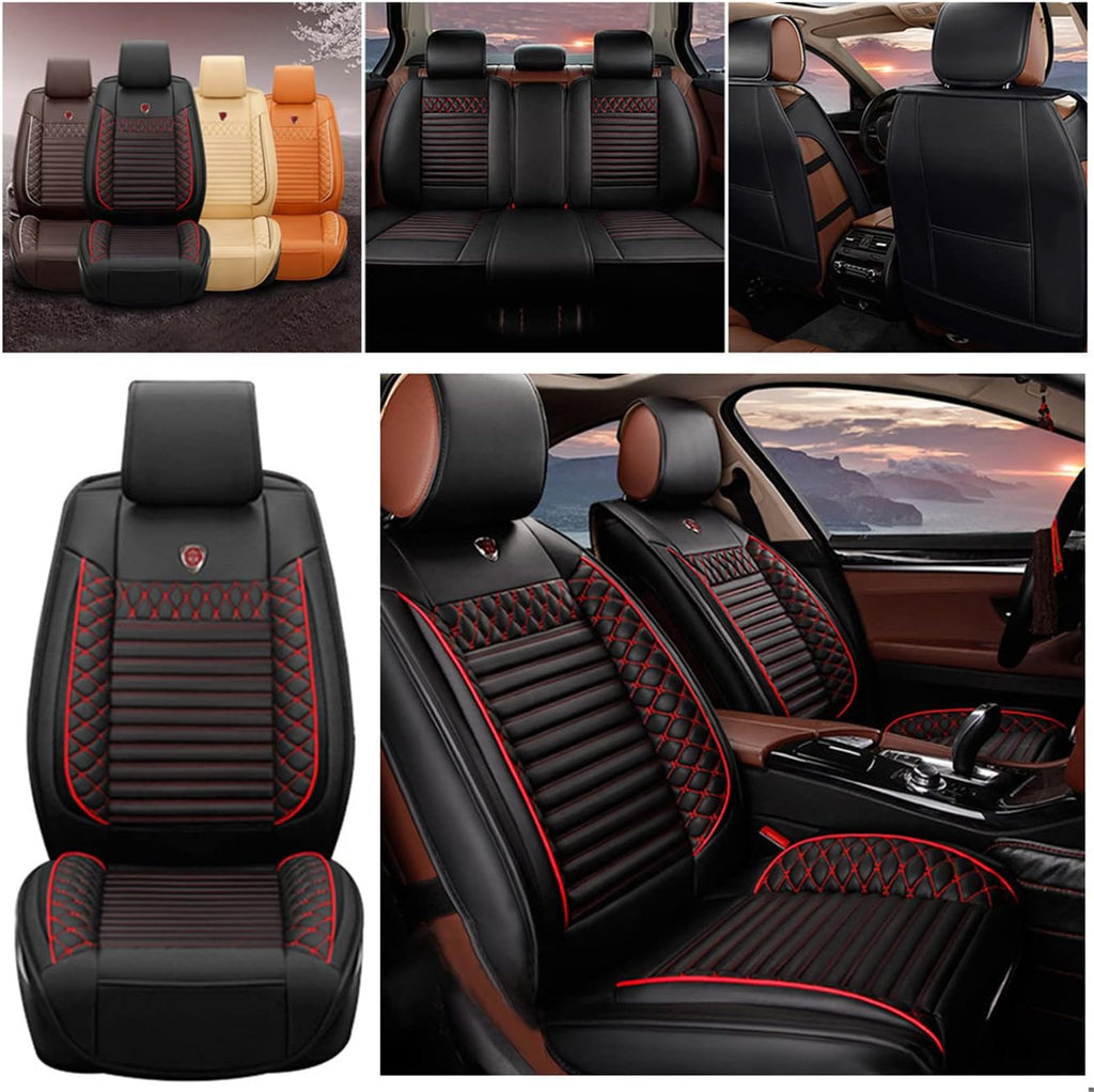 Orange PU Leather Car Seat Cover K753416