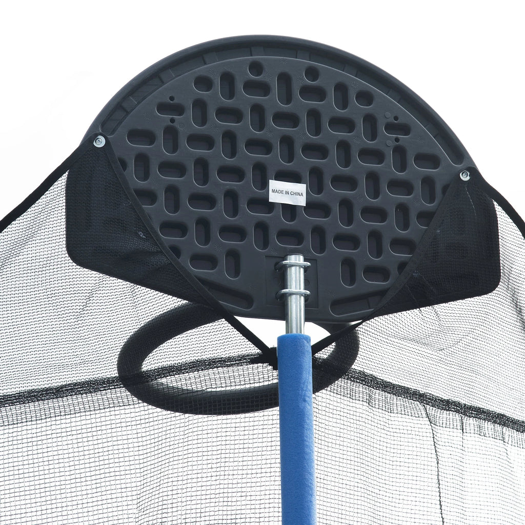 14 FT Trampoline Set with Safety Enclosure Net, Basketball Backboard and Ladder Y451598