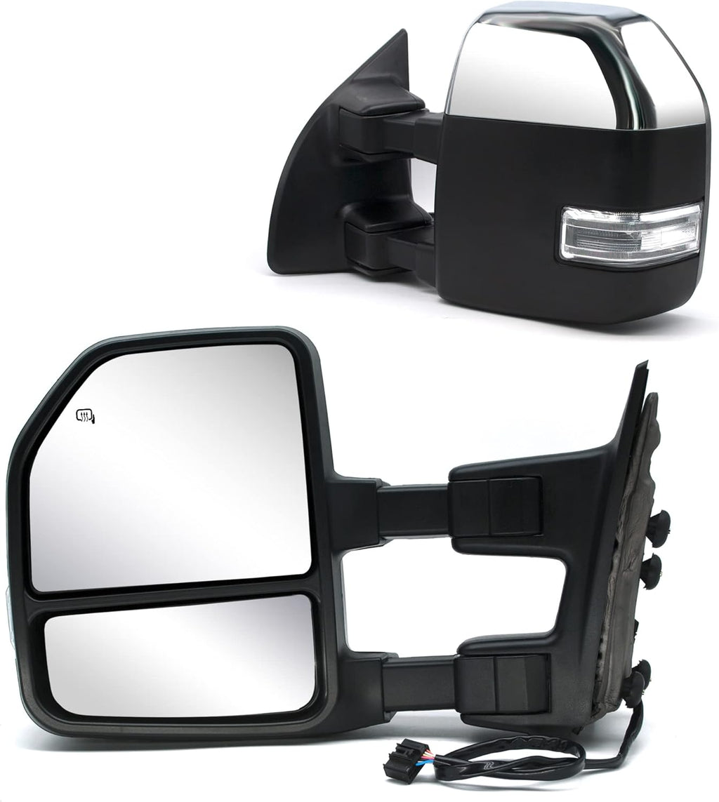 Black Power Heated Towing Mirrors R239